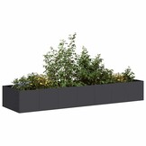 Plantenbak Staal Zwart 280x80x40 cm - 54% Korting