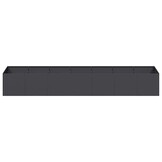 Plantenbak Staal Zwart 280x80x40 cm - 54% Korting