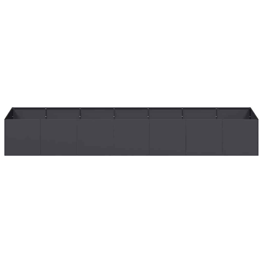 Plantenbak Staal Zwart 280x80x40 cm - 54% Korting