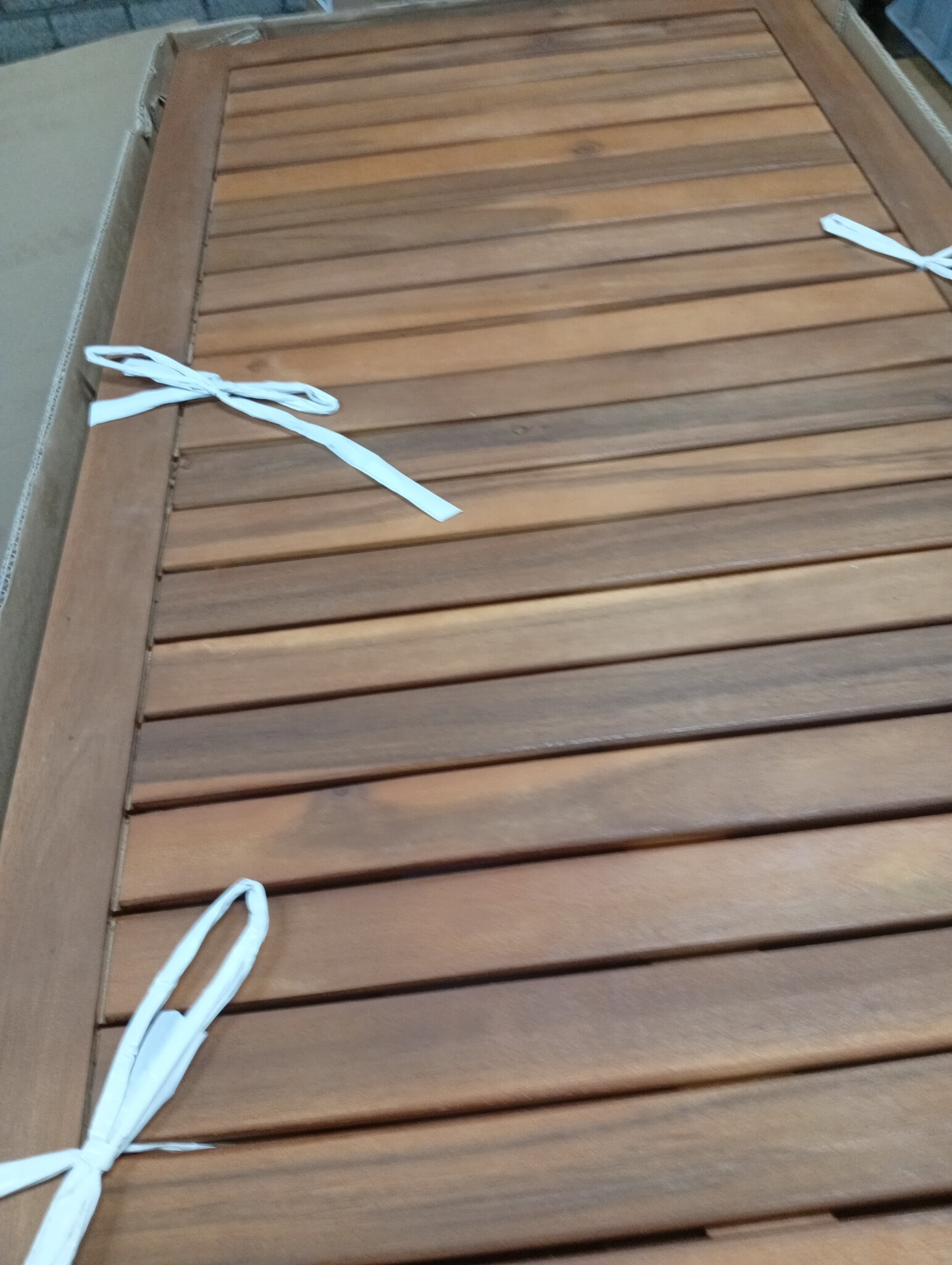 Massief Houten Tuintafel 110x55x67 cm Acaciahout - 63% Korting!