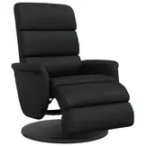 Verstelbare Fauteuil met Voetensteun - Zwart Kunstleer (54% Korting)