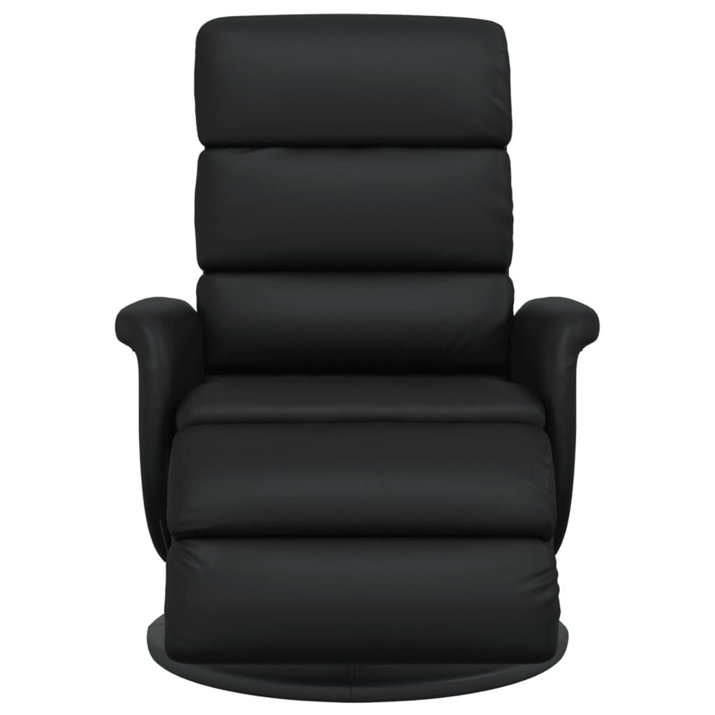 Verstelbare Fauteuil met Voetensteun - Zwart Kunstleer (54% Korting)