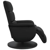 Verstelbare Fauteuil met Voetensteun - Zwart Kunstleer (54% Korting)