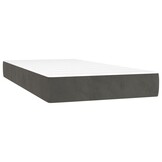 vidaXL Pocketveringmatras 100x200x20 cm Donkergrijs - 30% Korting