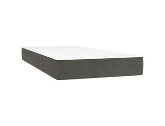 vidaXL Pocketveringmatras 100x200x20 cm Donkergrijs - 30% Korting