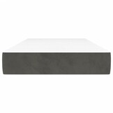 vidaXL Pocketveringmatras 100x200x20 cm Donkergrijs - 30% Korting