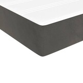 vidaXL Pocketveringmatras 100x200x20 cm Donkergrijs - 30% Korting