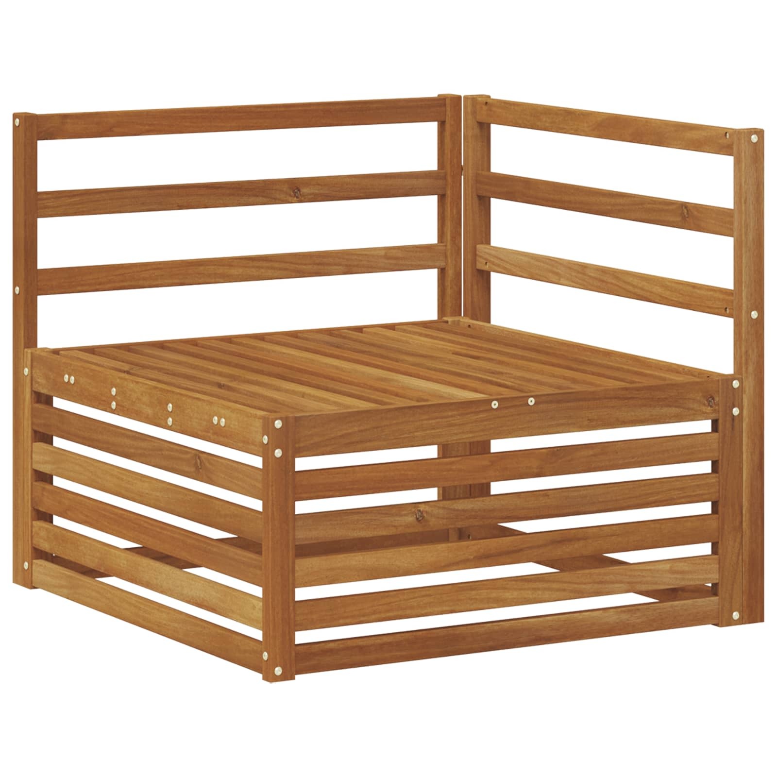 vidaXL Hoekbank Acaciahout Naturel 83x83x73 cm - 53% Korting