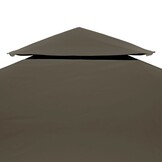 vidaXL Prieeldak Taupe 3x3m 2-laags 310 g/m² - 34% Korting