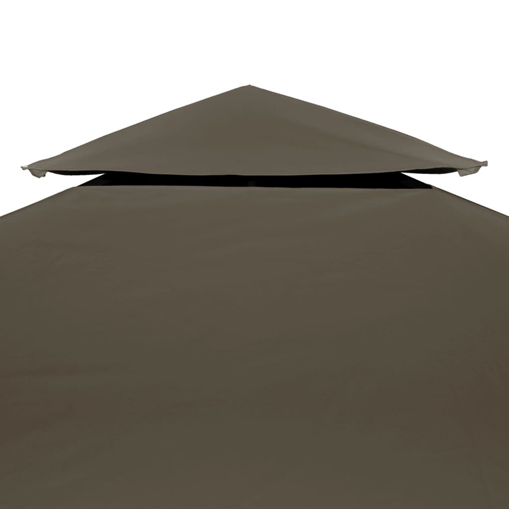 vidaXL Prieeldak Taupe 3x3m 2-laags 310 g/m² - 34% Korting
