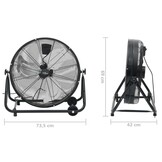 Industriële Trommelventilator 172,5 W 60 cm Zwart - 34% Korting