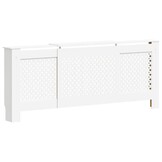vidaXL Verstelbare Radiatorombouw Wit 205 cm MDF - 34% Korting