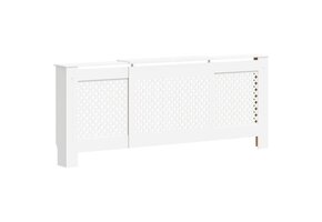 Verstelbare Radiatorombouw Wit MDF - 47% Korting