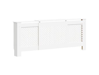 vidaXL Verstelbare Radiatorombouw Wit 205 cm MDF - 34% Korting