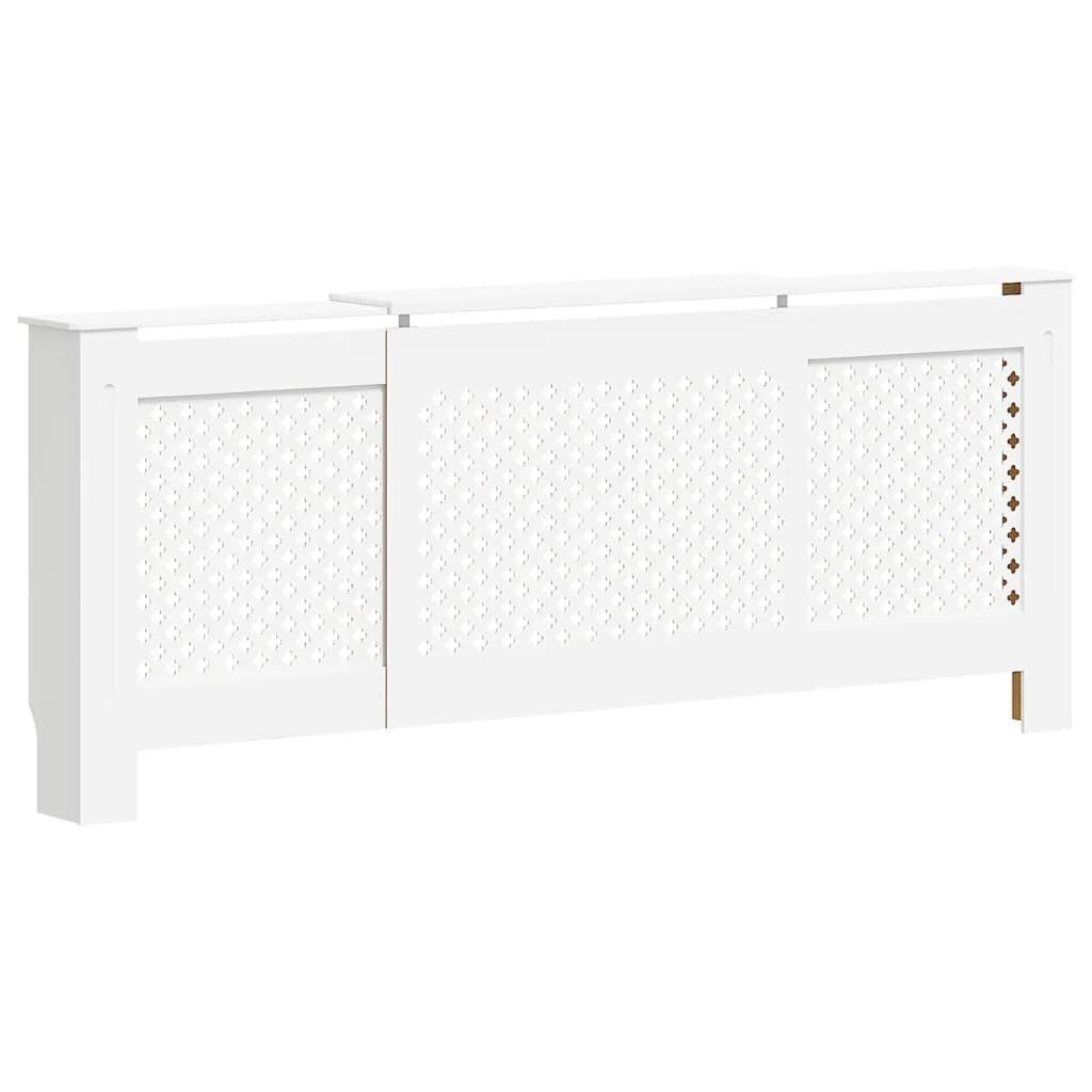 vidaXL Verstelbare Radiatorombouw Wit 205 cm MDF - 34% Korting