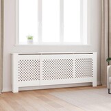 vidaXL Verstelbare Radiatorombouw Wit 205 cm MDF - 34% Korting