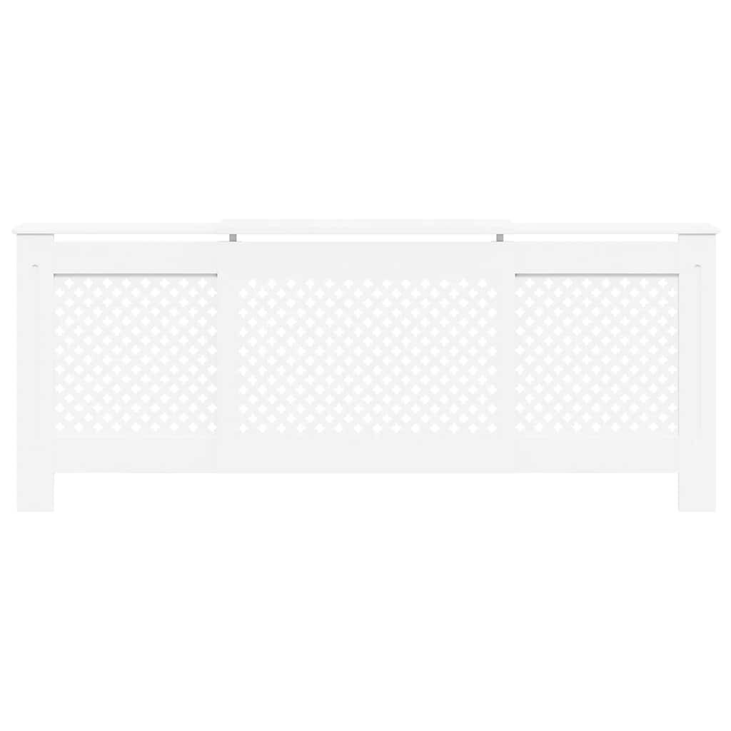 vidaXL Verstelbare Radiatorombouw Wit 205 cm MDF - 34% Korting