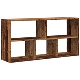 VidaXL Wandschap 100x25x50 cm Oud Houtkleurig Bewerkt Hout - 33% Korting