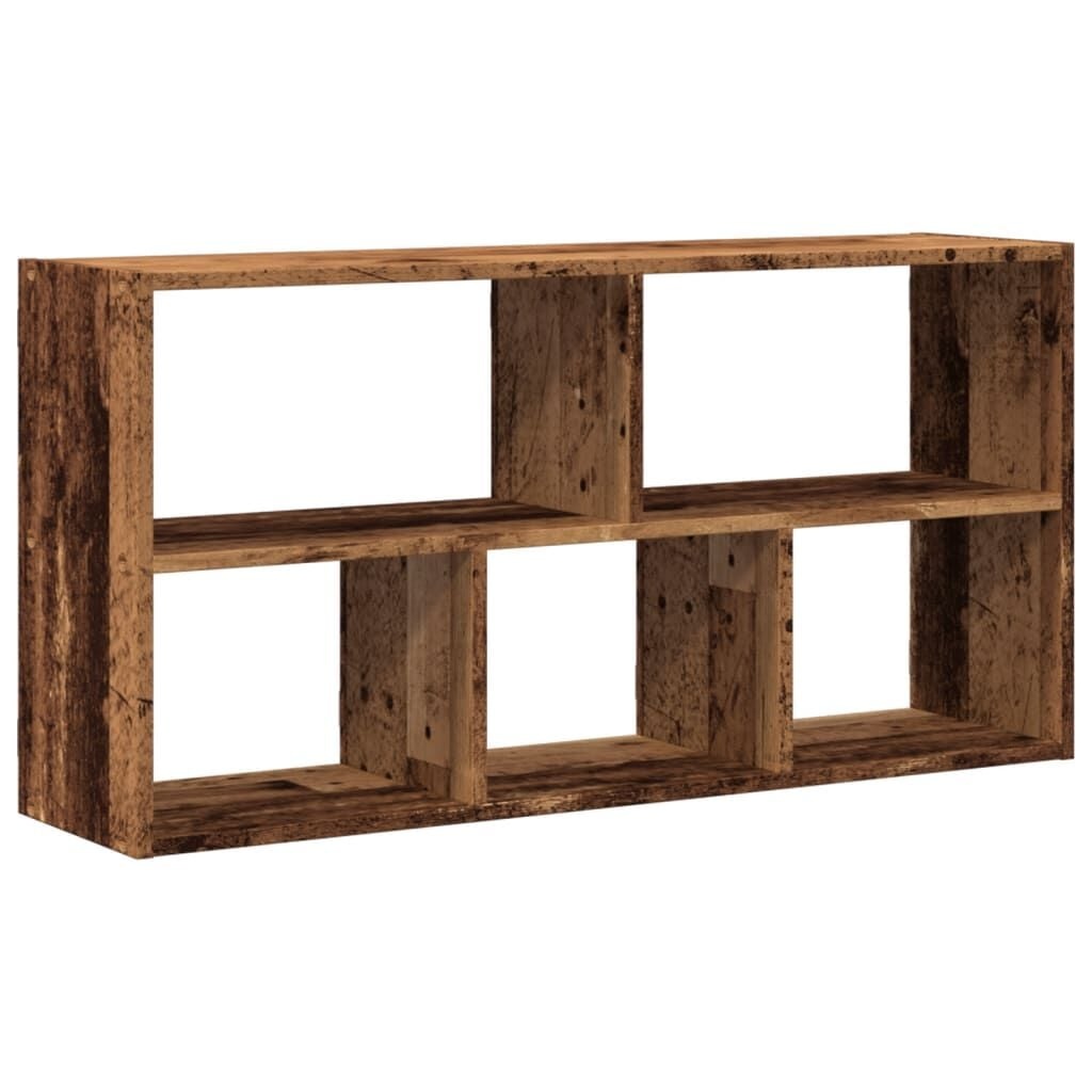 VidaXL Wandschap 100x25x50 cm Oud Houtkleurig Bewerkt Hout - 33% Korting
