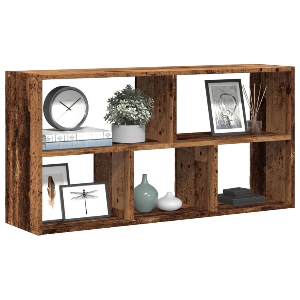 VidaXL Wandschap 100x25x50 cm Oud Houtkleurig Bewerkt Hout - 33% Korting