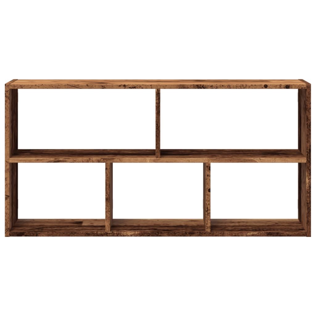 VidaXL Wandschap 100x25x50 cm Oud Houtkleurig Bewerkt Hout - 33% Korting