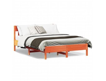 Massief Grenen Bedframe 120x200cm Wasbruin - 54% Korting