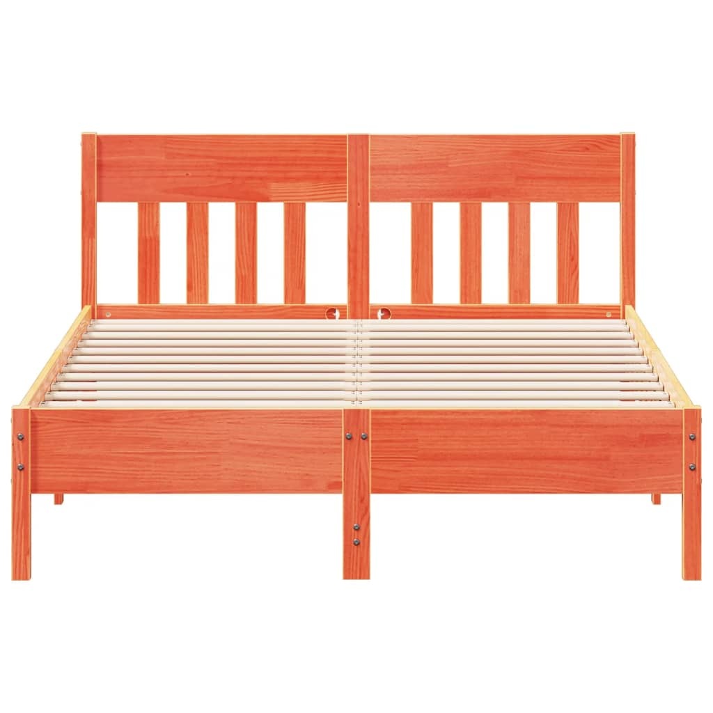 Massief Grenen Bedframe 120x200cm Wasbruin - 54% Korting