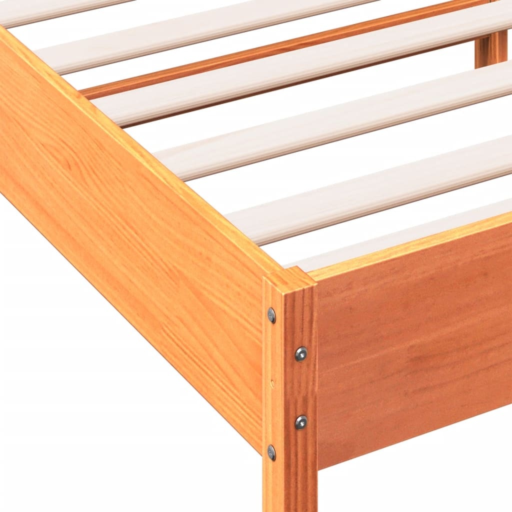 Massief Grenen Bedframe 120x200cm Wasbruin - 54% Korting