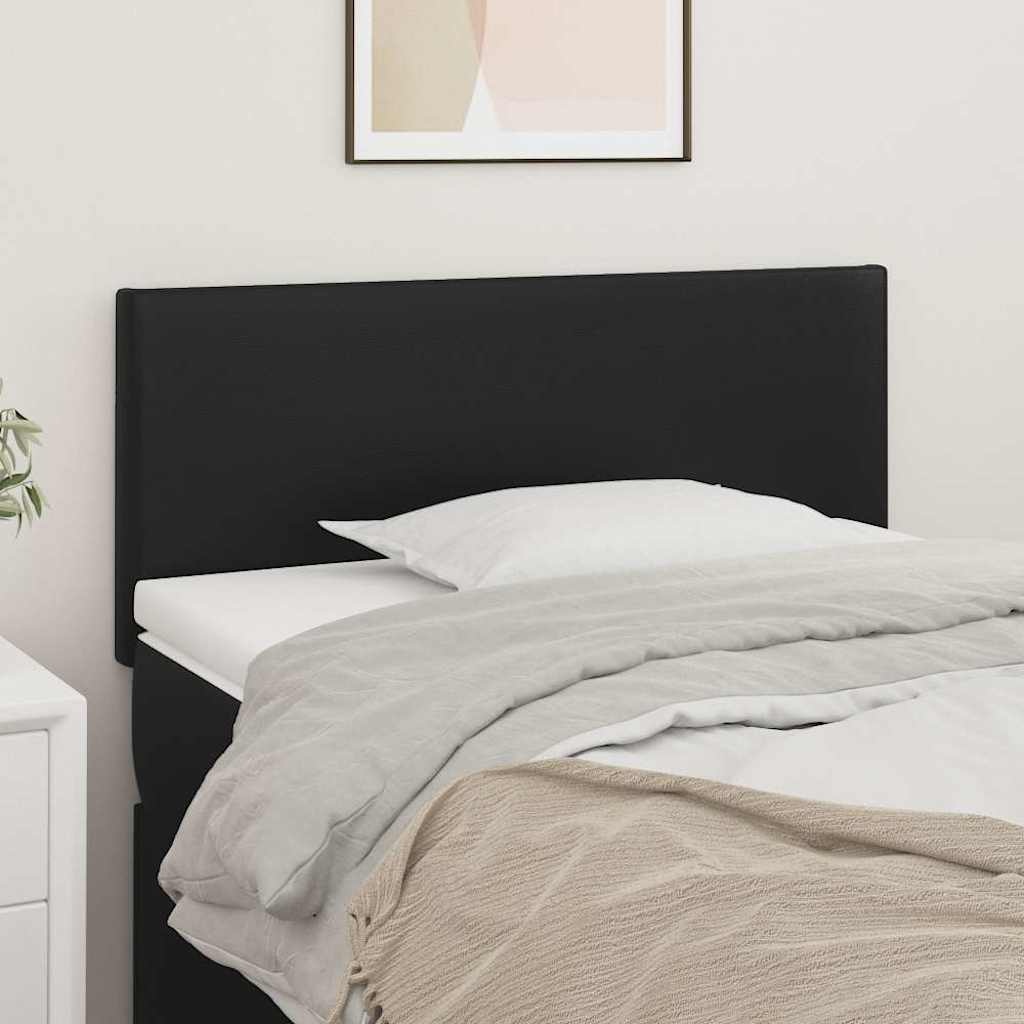 Hoofdbord Kunstleer Zwart 90x5x78/88 cm - 51% Korting