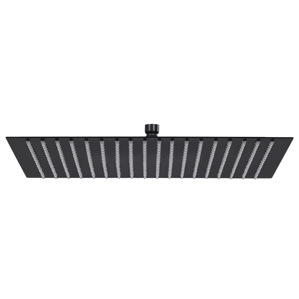 Regendouchekop Zwart 50x50 cm RVS - 53% Korting