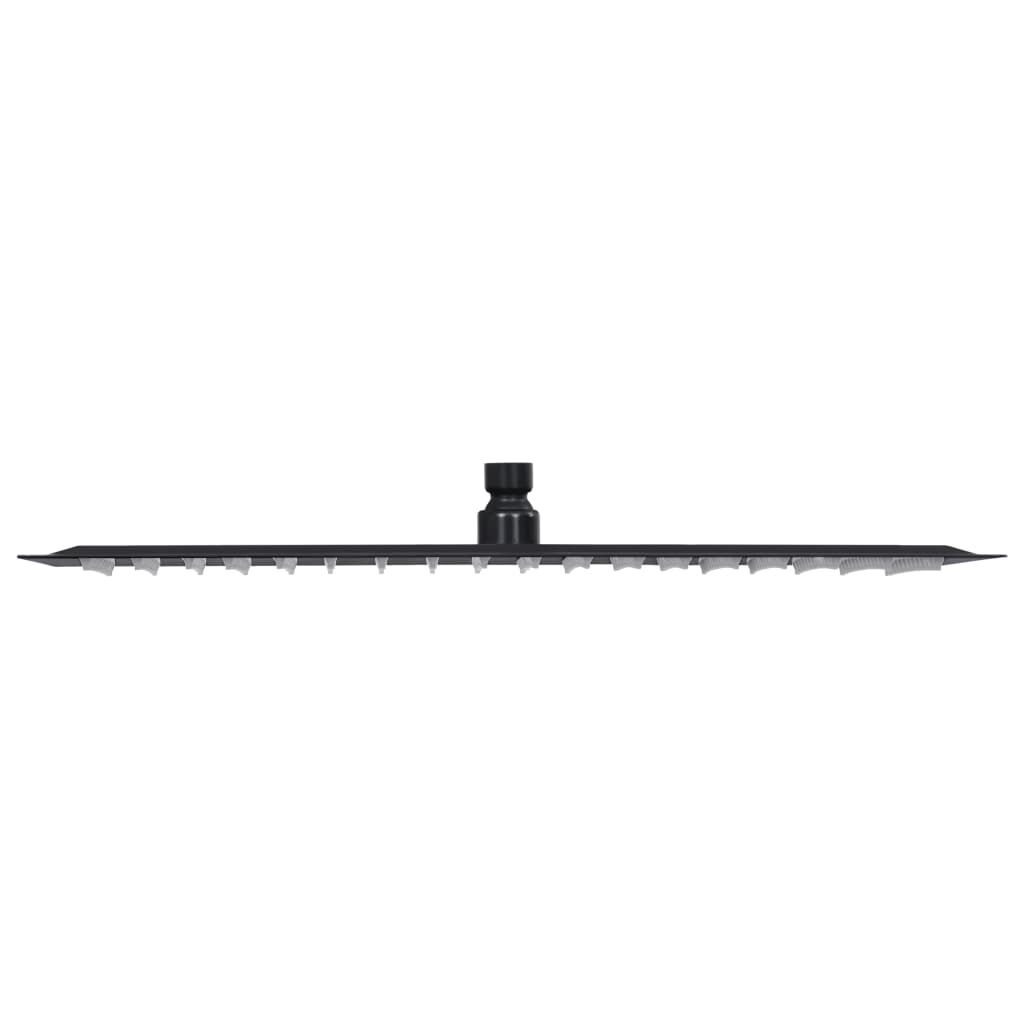 Regendouchekop Zwart 50x50 cm RVS - 53% Korting