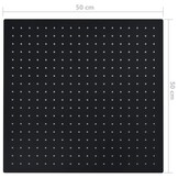 Regendouchekop Zwart 50x50 cm RVS - 53% Korting