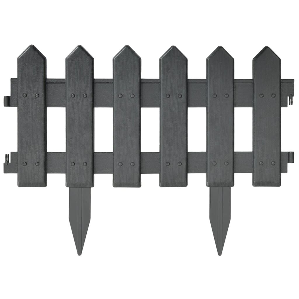 Gazonranden 25 stuks - 10m PP Antraciet - 56% Korting