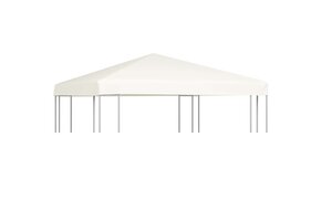 Crèmewitte Prieeloverkapping 3x3m - 40% Korting