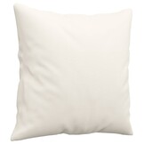 VidaXL Sierkussens Crème 40x40 cm Kunstleer (2 stuks) - 31% Korting