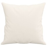 VidaXL Sierkussens Crème 40x40 cm Kunstleer (2 stuks) - 31% Korting