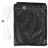 vidaXL Schommelbankhoes Zwart 185x117x170 cm - 32% Korting
