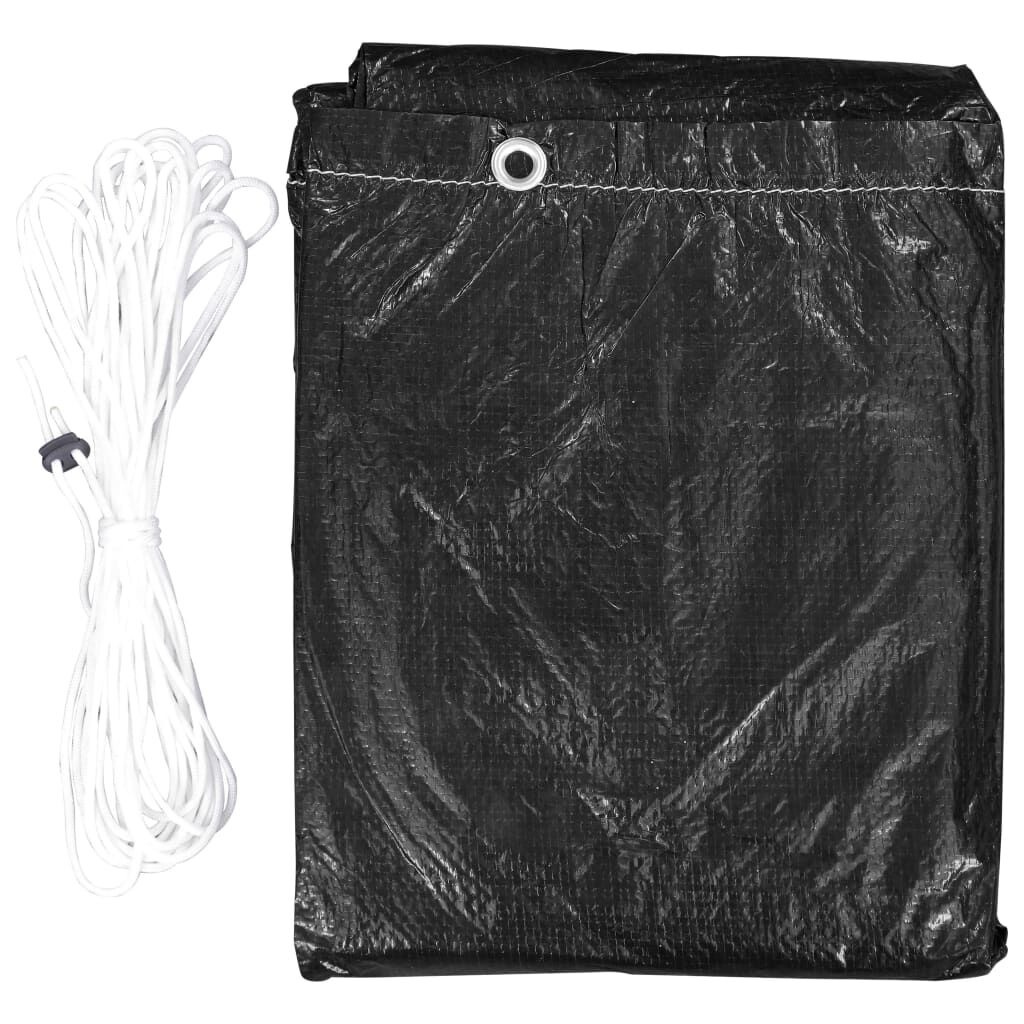vidaXL Schommelbankhoes Zwart 185x117x170 cm - 32% Korting