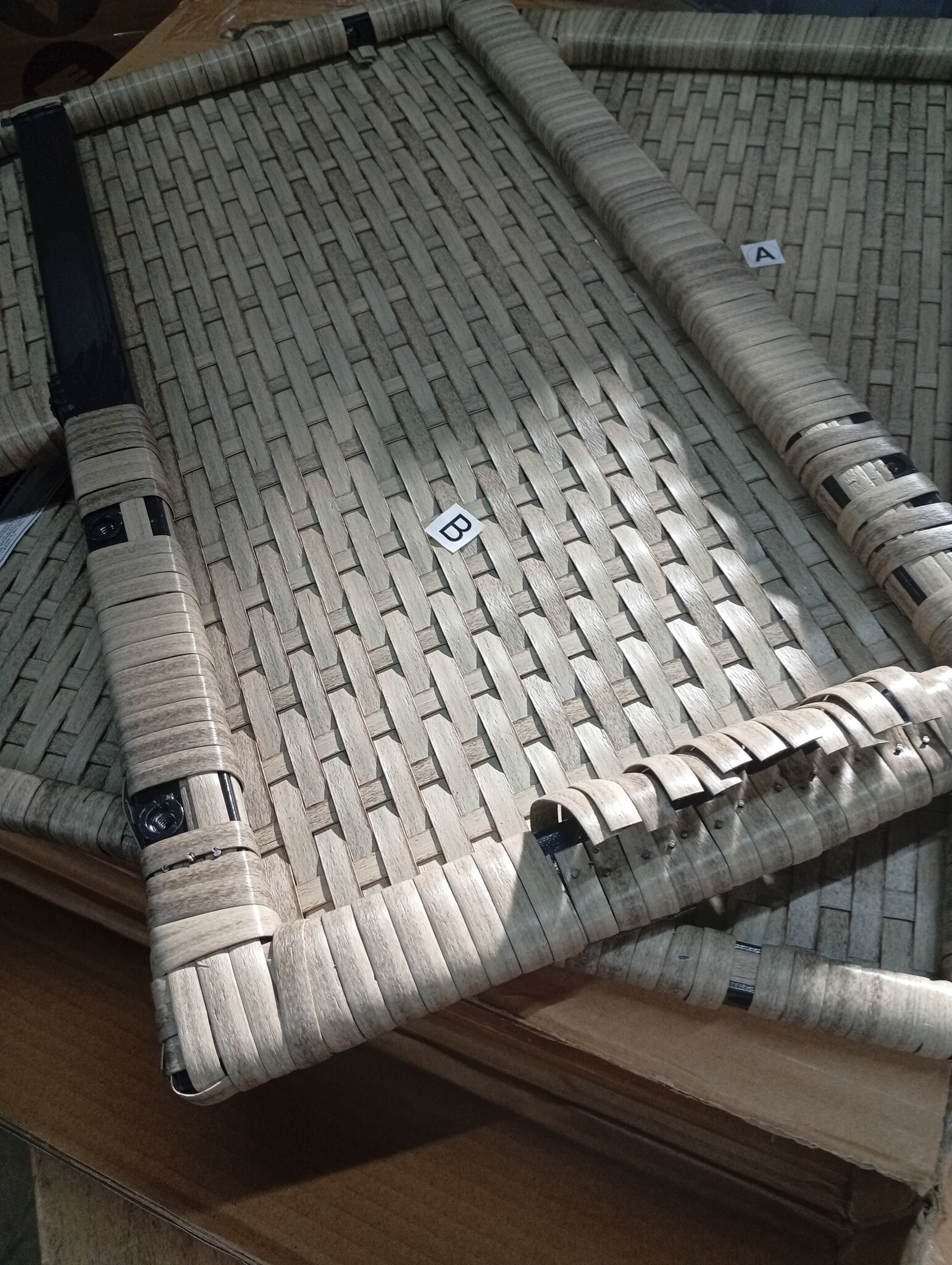 Hottub Opstap Beige Poly Rattan & Acaciahout (58% Korting)