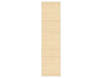 Bamboe vloerkleed 80x300 cm Naturel - 53% Korting