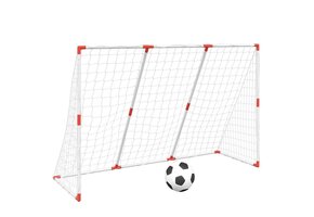 Voetbaldoel voor kinderen met ballen - 2-in-1 - Wit (49% korting)