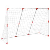 Voetbaldoel met Ballen Wit 184x64x124 cm - 33% Korting!
