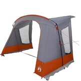 vidaXL Caravan Tent 5-persoons Grijs/Oranje - 54% Korting