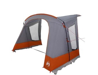 vidaXL Caravan Tent 5-persoons Grijs/Oranje - 54% Korting
