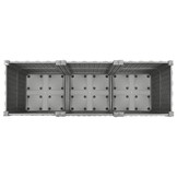 Verhoogde Plantenbak 120x40x38 cm Polypropeen Lichtgrijs - 53% Korting