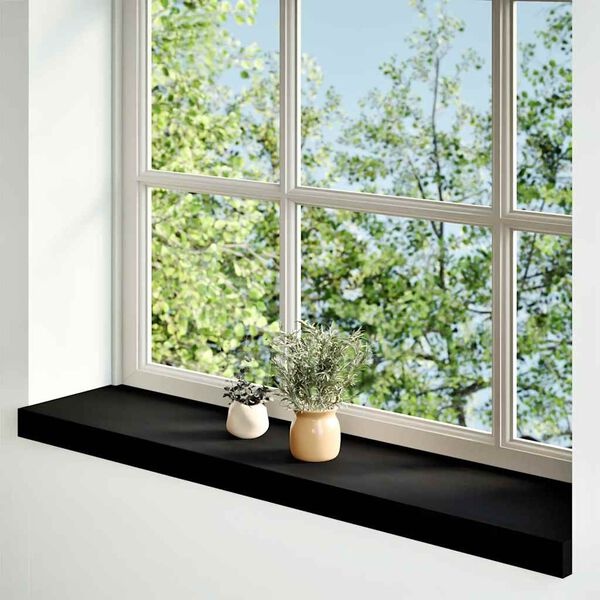vidaXL Massief Eikenhout Vensterbanken Donkerbruin 2 stuks 100x20x2 cm - 53% Korting
