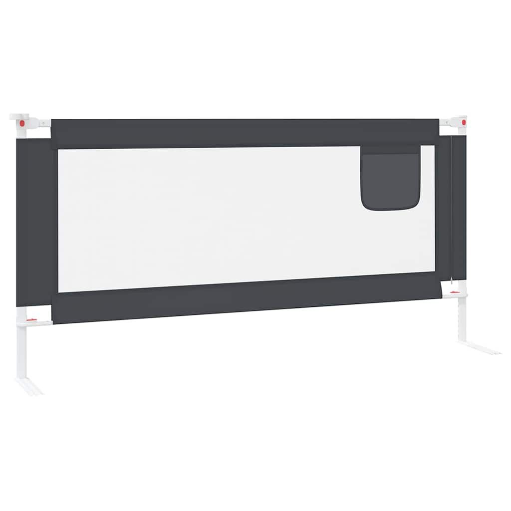 Bedhekje voor peuters - 190x25 cm - Donkergrijs - 34% Korting