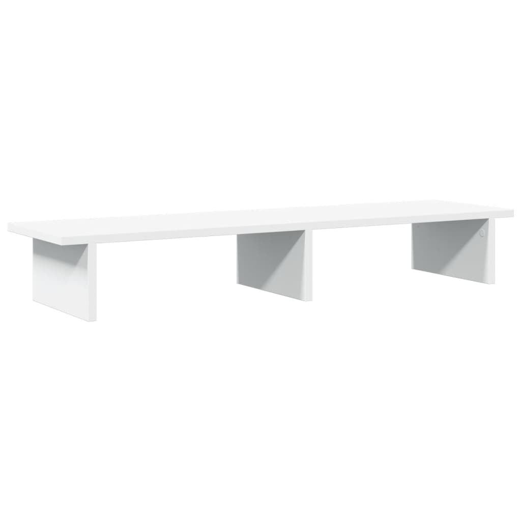 vidaXL Monitorstandaard Wit Bewerkt Hout (100x27x15 cm) - 51% Korting