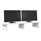 vidaXL Monitorstandaard Wit Bewerkt Hout (100x27x15 cm) - 51% Korting
