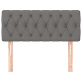 Hoofdbord Donkergrijs Stof 100x7x78/88 cm - 52% Korting!